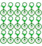 30Pcs Lobster Claw Clasps Keychain for Jewelry Making,Metal Lobster Clasp Swivel Trigger Clips wi...