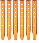 aluminum tent stakes heavy duty - 6pcs ground stakes heavy duty camping tent stakes for outdoor