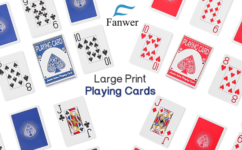 Playing Cards Large Print for Adults