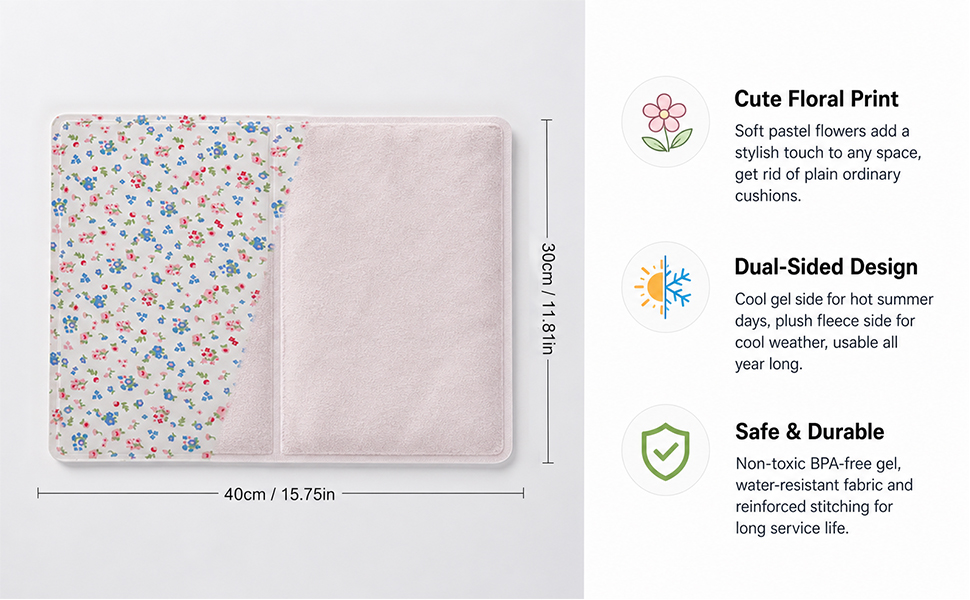 3040 Cute Floral Cooling Gel Pad