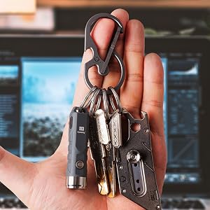 small carabiner key chain