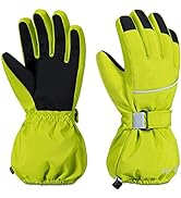 ThxToms Kids Warm Gloves Winter Waterproof Snow Gloves for Ourdoor Sports, Toddler Bulky Ski Glov...
