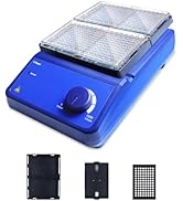 LVDALAB MX-M Microplate Mixer, Adjustable 0-1000 RPM Microplate Shaker, 100-240V, 50/60Hz, Double...