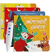 Musical Word Talking Pen Book Set, Interactive Audio Sound Books, Learning Education Toys, Early ...