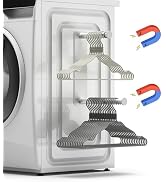 MFTEK Hanger Organizer Stacker, Magnetic Hanger Holder, Extendable Hanger Storage Rack for Washin...