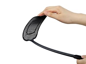 MR.SIGA Heavy Duty Long Handle Fly Swatter, Black, 6 Pack
