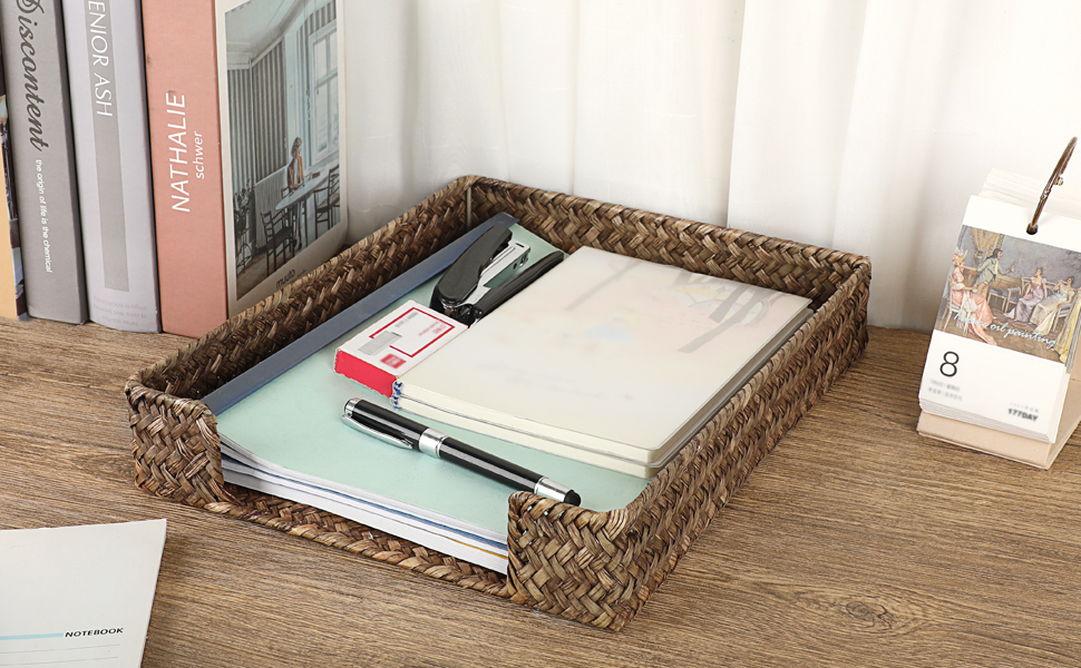 woven file tray