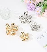 ANBALA Hair Clips for Women Gold & Silver Claw Clips for Thick Hair 4Pcs Metal Hair Clips Hair Cl...