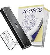 TATTMUSE Portable Printers Wireless for Travel Compatible with Phone & Pad, Bluetooth Small Mobil...