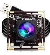 ELP 16MP Wide Angle USB Camera Module for Raspberry Pi and Computer 4K Mini UVC USB2.0 Video Webc...