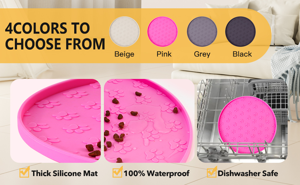 Waterproof dog food mat