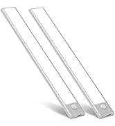 BLS LED Closet Lights, 52LED Motion Sensor Light Indoor, Under Cabinet Lights Rechargeable USB-C ...