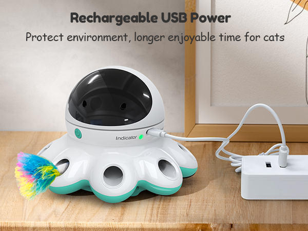 Electronic Cat Feather Kitten Toy