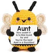 Emotional Positive Crochet Bee Gifts for Aunt Mothers Day Birthday Funny Easter Egg Essentials St...