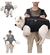 Terapaton Dog Lift Harness Backpack Carrier for Large Dogs, Full Body Sling with Handle, Dog Harn...
