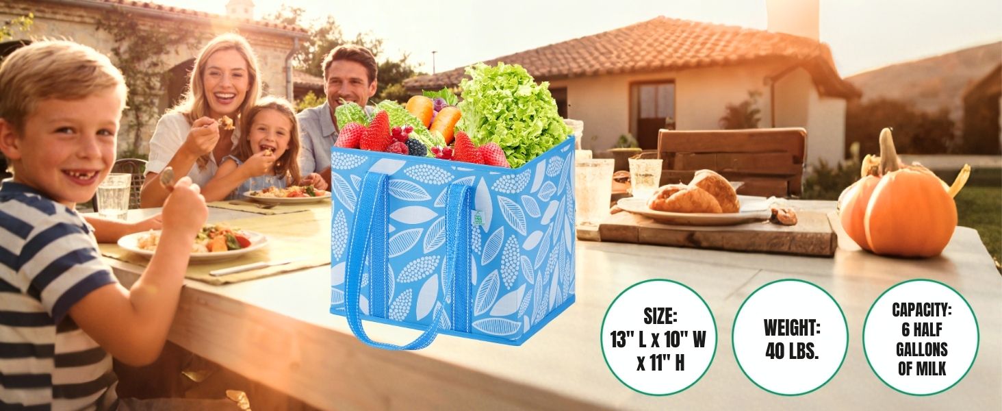 A single 3-pack of VENO reusable grocery bags can replace up to 15 plastic bags, reducing waste.