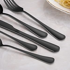Black Handle Cutlery Fork