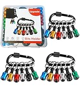 FACAINCXS 3 Set Bit Holders 1/4 inch Hex Shank Screwdriver Bits Holder Extension Bar Keychain Scr...