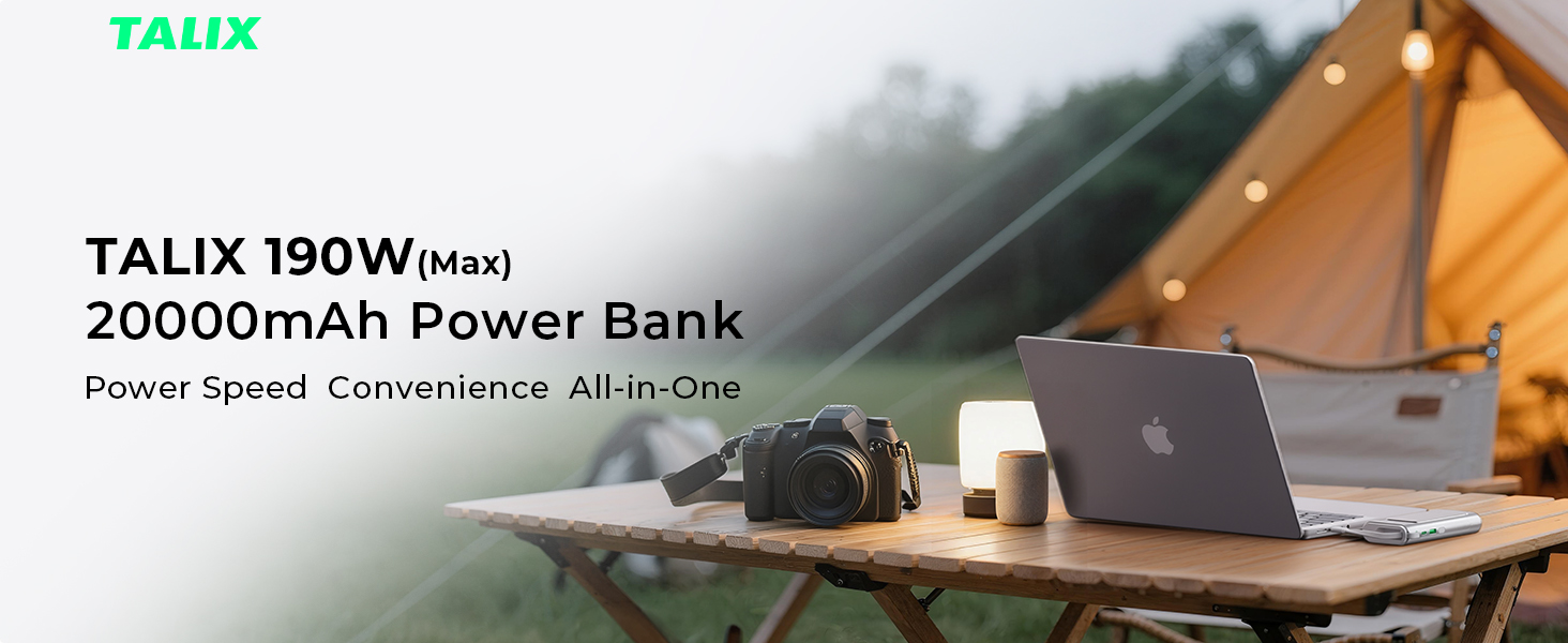 190W 20000mAh Power Bank