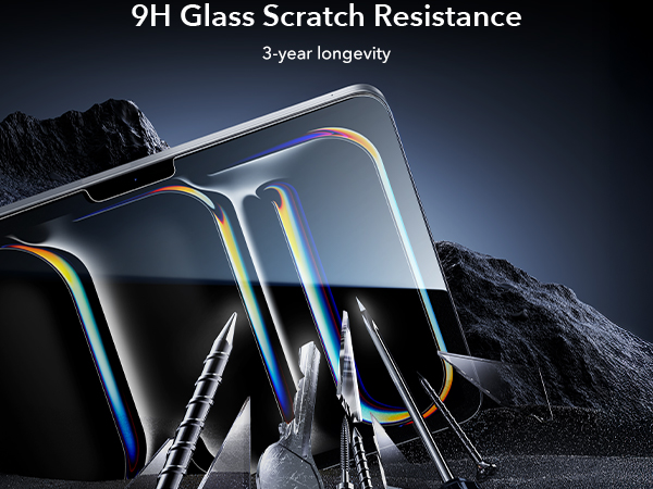 9H glass scratch