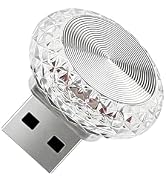 YAWUROU 1 PC USB LED Car Interior Atmosphere Lamp, Plug and Play Portable Mini Car Night Ambient ...