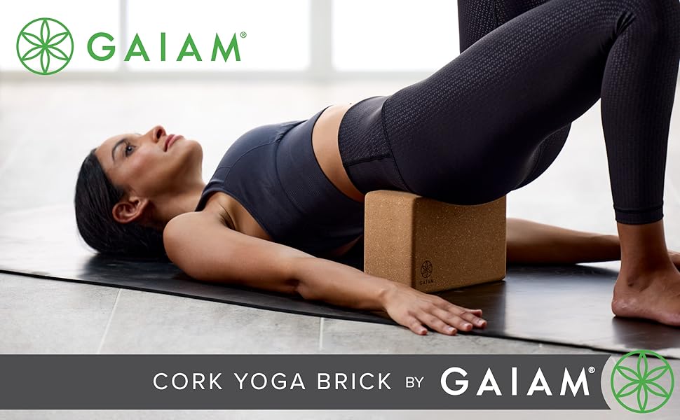 Gaiam Cork Yoga Brick