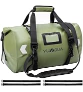YUMQUA Waterproof Duffel Bag, Motorcycle Duffle Bag, Heavy Duty Roll Top Large Dry Bags Waterproo...