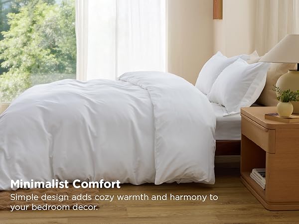 Bedsure Duvet Cover Soft Double Brushed Bedding Set for Kids Adults Zipper Closure NO Comforter