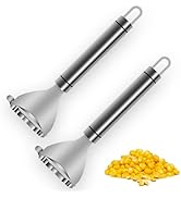 M Jingmei 2pcs Corn Peeler for Kitchen, Corn on the Cob Remover, Y Stainless Steel Corn Cutters,...