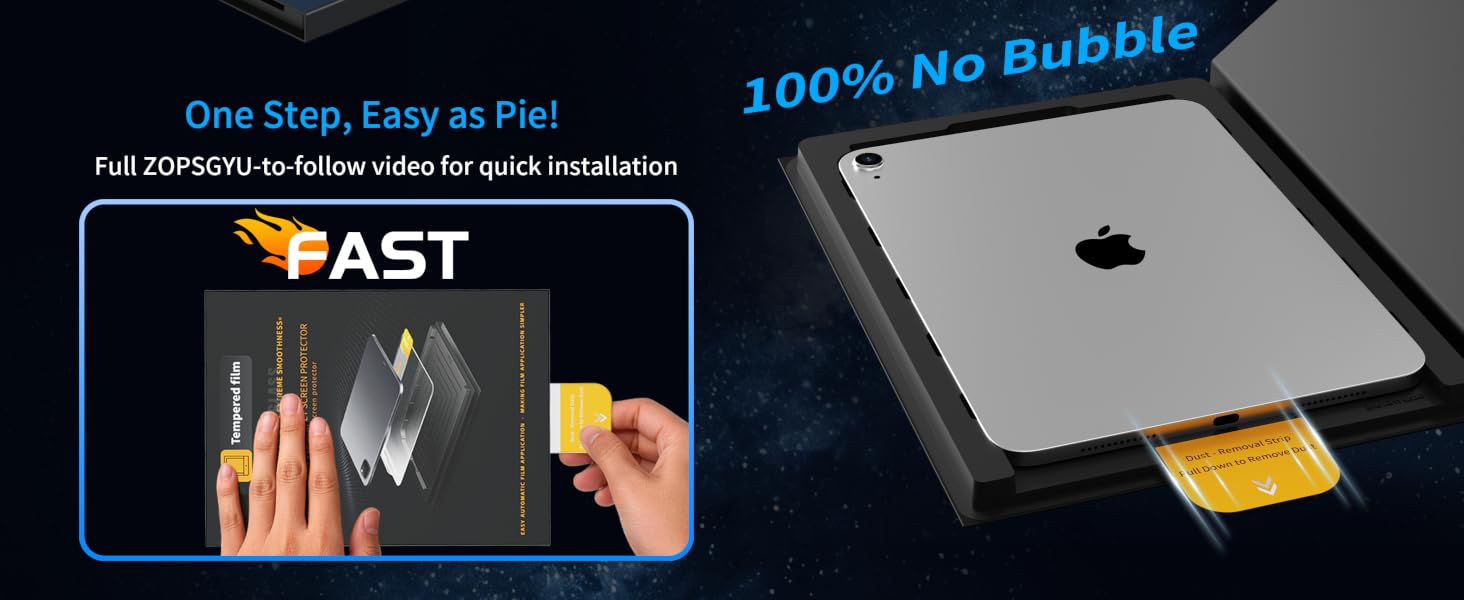iPad A16 Screen Protector Installation Tutorial