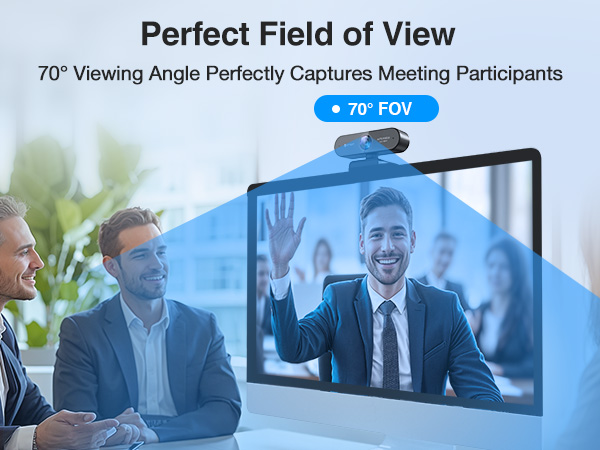 EMEET NOVA 1080P Webcam with Microphone