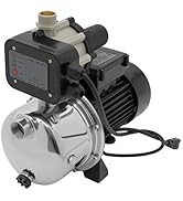 1.5 HP Shallow Well Pump Garden Jet Pump with Automatic Controller 1200GPH 115V Stainless Steel I...