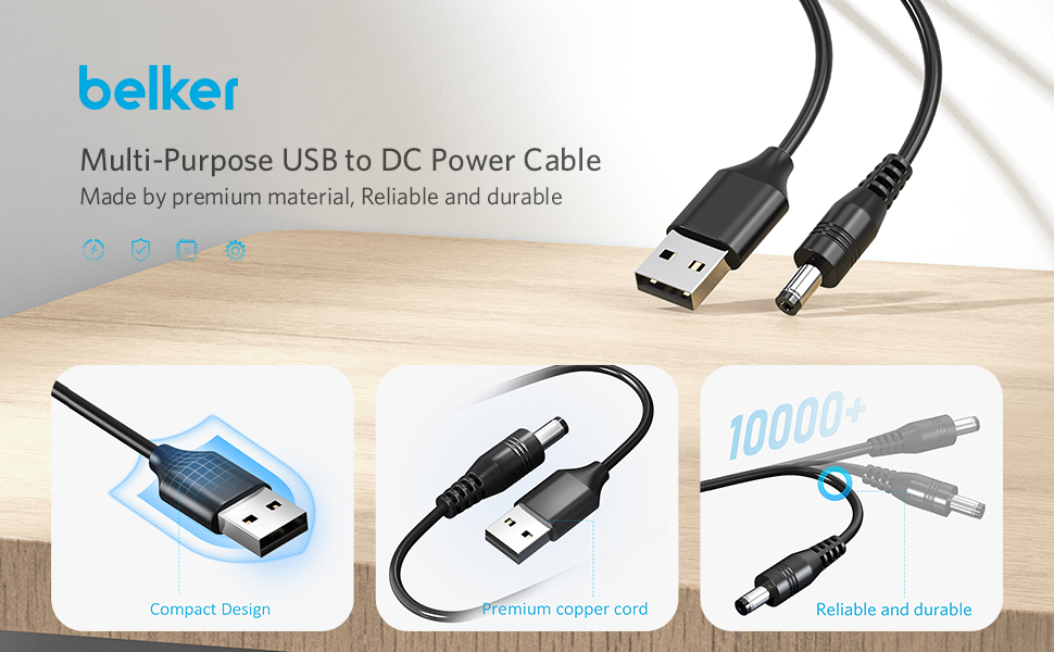 Universal 5V DC Power Cable