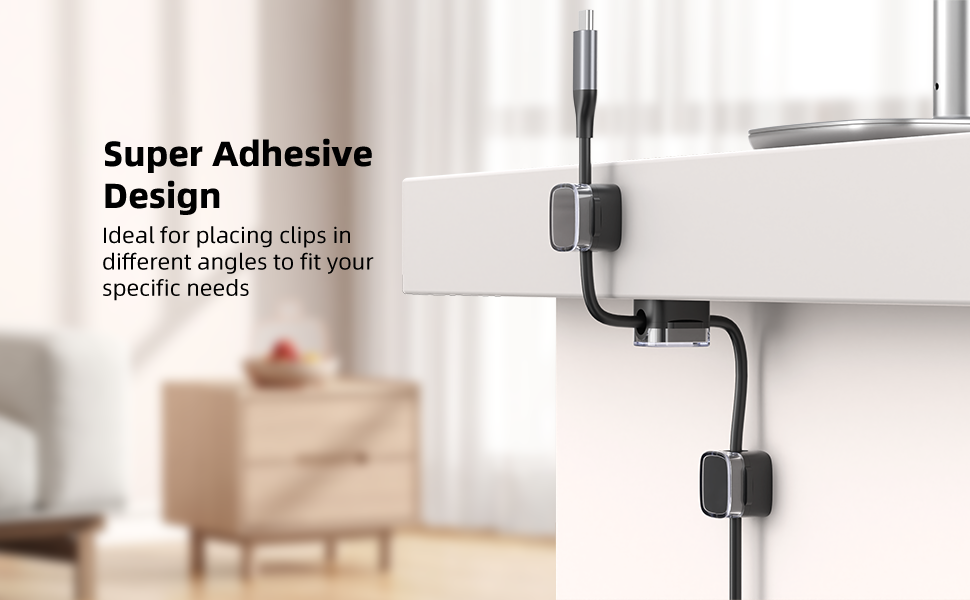 cable holder cord ties computer desk accessories magnetic clips