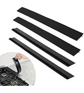 OTraki 4 Pack Silicone Stove Gap Covers Adjustable Length 25x2.1 inch Kitchen Stove Gap Filler He...
