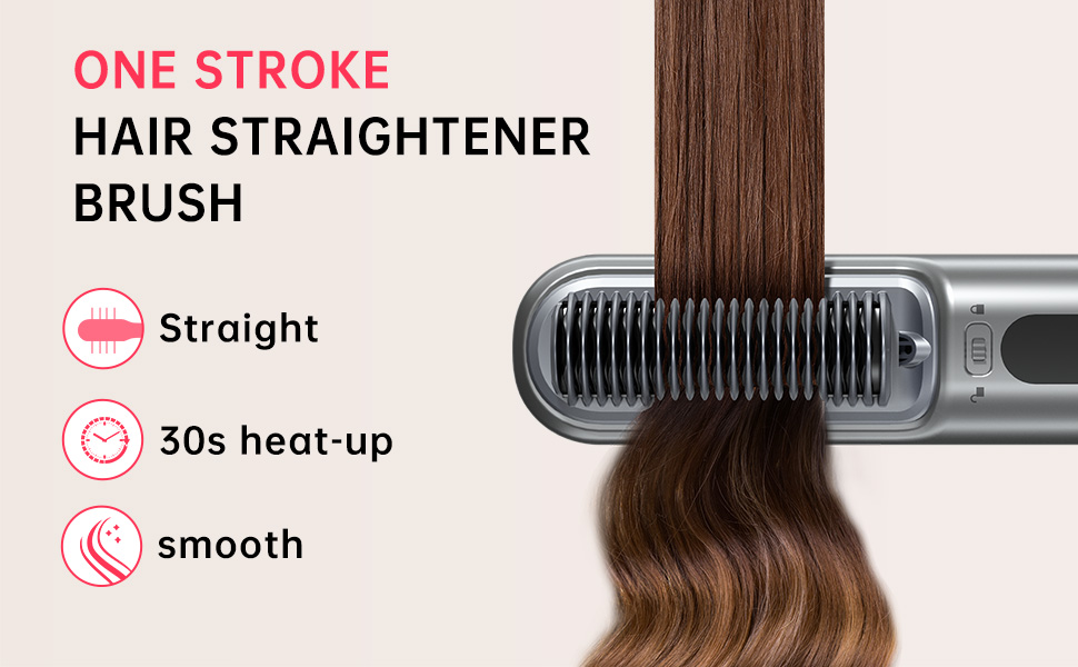 cordless hair straightener brush