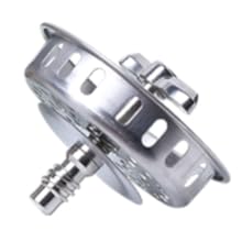 Twist lock basket strainer