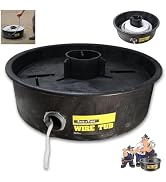 Rack-A-Tiers Wire Tub - Coil Wire Dispenser, Dispense & Rewind Wire Coils, 360° Wire Dispensing, ...