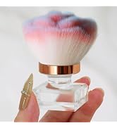 Ruetail Nail Dust Brush for Nails, Nail Art Dust Powder Remover Brush, Pink Rose Cleaner Brush fo...