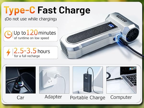 Mini Blower, Fast Charging