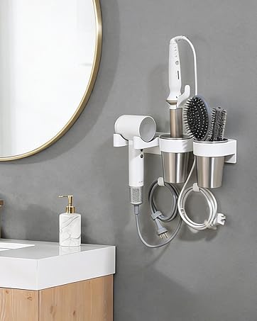 white hair tool organizer
