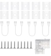 Lamomo Cob Led Strip Light Connector Set for 10mm Wide Led Strips 2-Pin, 1*L-Shape, 4*Dual-End Ex...