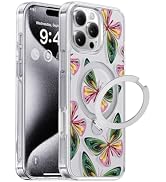 CASEKOO Sylvan Mirage for iPhone 16 Pro Max Case with 360° Spin Magnetic Ring Stand [Compatible ...