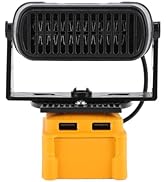 Yoidesu 200W Portable Space Heater, with 2 USB Outputs, Compact Electric Heater for Indoor Use, C...