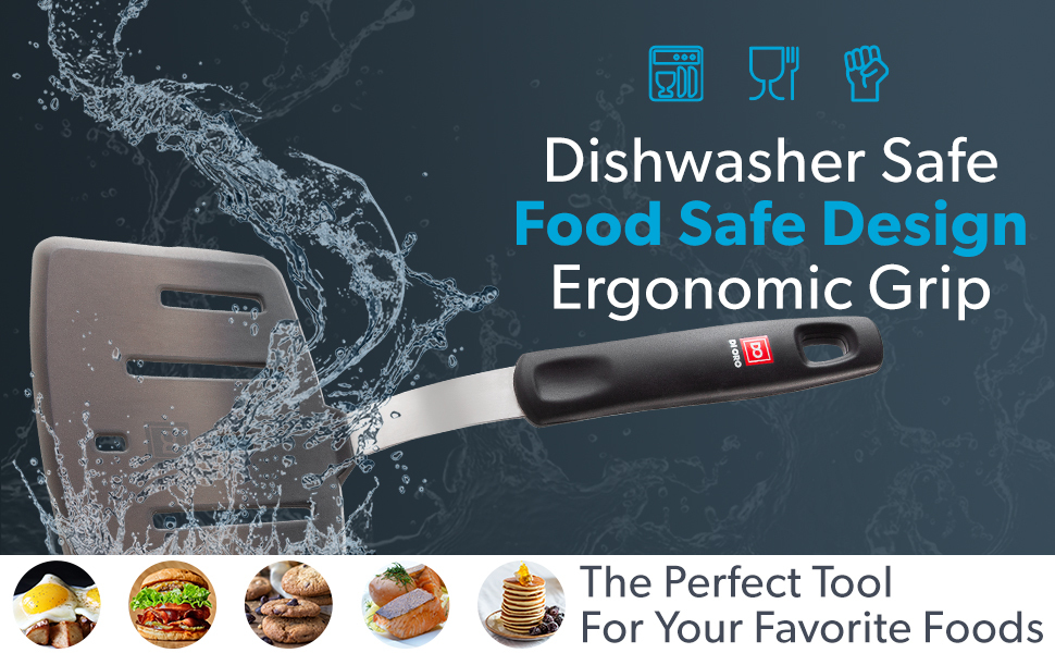 slotted silicone fish turner