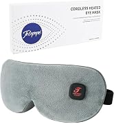 Heated Eye Mask, Cordless Warm Eye Compress for Dry Eyes, Blepharitis, Light Blocking Heat Eye Ma...