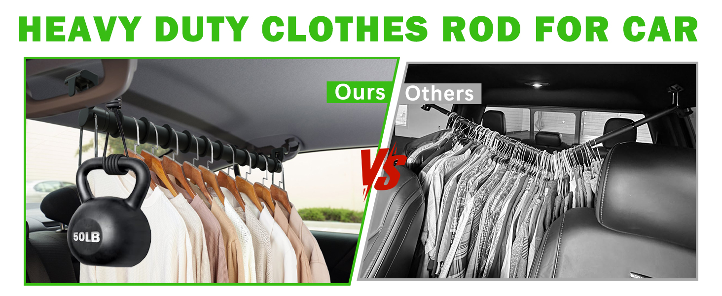 Clothes Rod for Car Travel