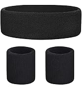 Favofit Headbands/Wristbands for Women Men Girls Boys for Gym Workout & Yoga, Super Comfy Sports ...