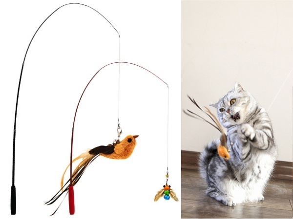 Interactive Cat Wand Toy Set 4