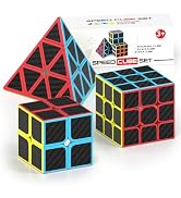Vdealen Speed Cube Set, 2x2x2 3x3x3 Pyramid Magic Cube Set, Puzzle Cube Toys Birthday Party Chris...